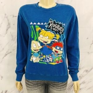 New Nickelodeon sweatshirt size small nebula blue 90%cotton,40%polyester